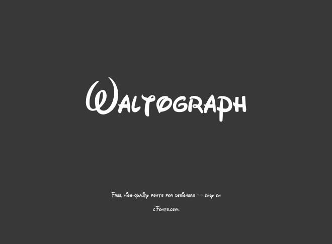 Waltograph Font