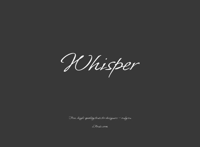 Whisper Font