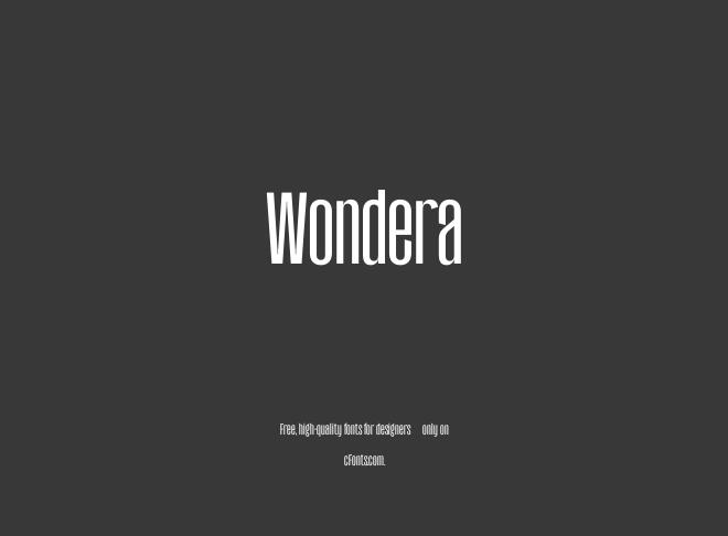 Wondera Font