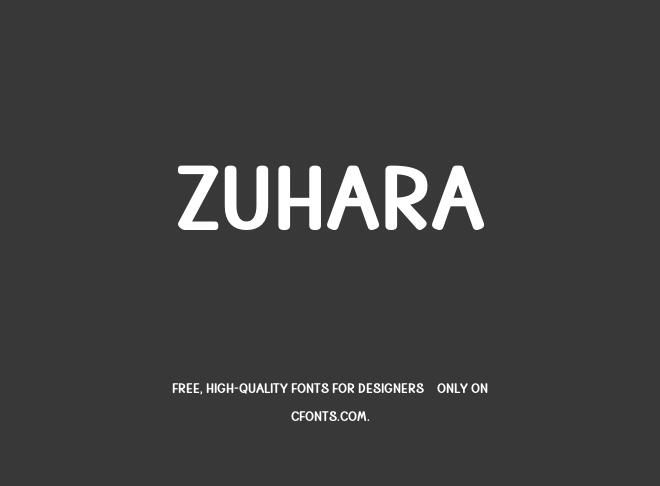 Zuhara Font